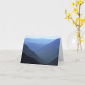 ブルーノートカードの氷河陰 カード (黄色い花)