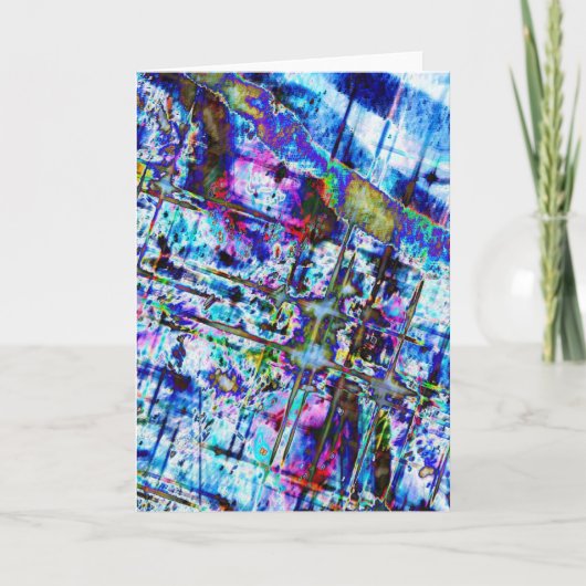 ブルーノートカードの濃淡 サンキューカード (正面)