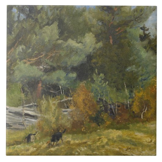 ブルーノ・リジェフォス – フェンスで香りハウンズ タイル (正面)