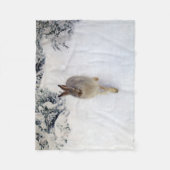 ブルーノ・リレジェフォス・ウィンターヘア フリースブランケット (正面)