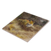 ブルーノLiljefors -キツネおよび景色 タイル (側面)