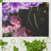 ブルーハイアシンII春フローラ キッチンタオル (折り畳み)