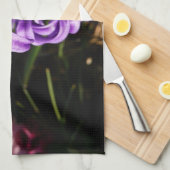 ブルーハイアシンII春フローラ キッチンタオル (四つ折り)