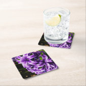 ブルーハイアシンII春フローラ スクエアペーパーコースター (インサイチュ)