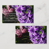 ブルーハイアシンII春フローラ 名刺 (正面/裏面)