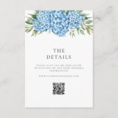 ブルーハイエレガントジゲアフローラ結婚ズ エンクロージャーカード (正面)