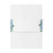 ブルーハイエレガントジゲアフローラ結婚ズ 招待状ベリーバンド (裏面例)