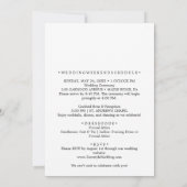 ブルーハイエレガントジゲアブライダルシャワー招待 招待状 (裏面)