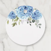 ブルーハイエレガントジゲアユーカリブライダルシャワー フェイバータグ (裏面)