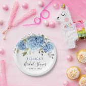 ブルーハイエレガントジゲアユーカリブライダルシャワー ペーパープレート (パーティー)