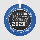 ブルーハイスクールシニアクリスマス オーナメント (裏面)