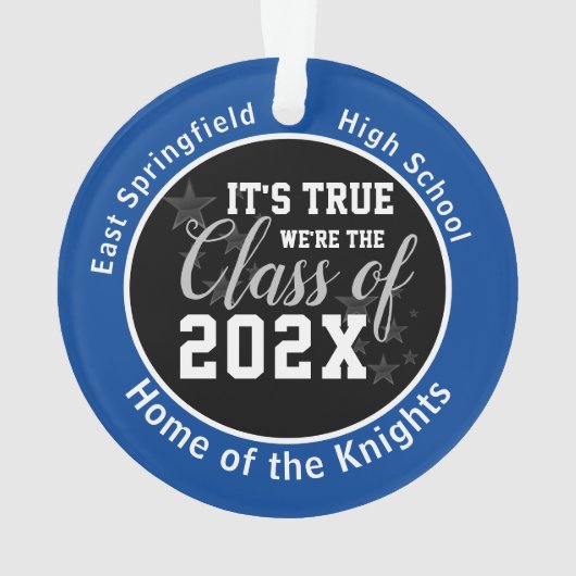 ブルーハイスクールシニアクリスマス オーナメント (裏面)