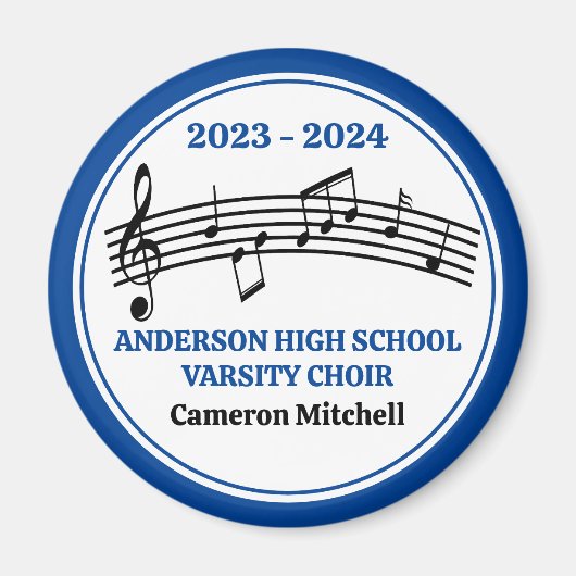 ブルーハイスクールバーシティコーラスカスタム記念 マグネット (正面)