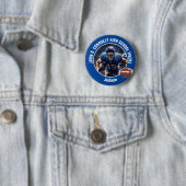 ブルーハイスクールフットボール選手写真 缶バッジ (インサイチュ)