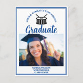 ブルーハイスクールマーチングバンド卒業写真 案内ポストカード (正面)