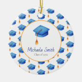 ブルーハイスクール卒業記念クリスマス セラミックオーナメント (正面)