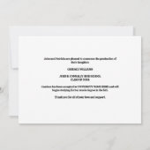 ブルーハイスクール合唱写真卒業 案内状 (裏面)