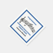 ブルーハイスクール合唱団カスタムパーティー スタンダードカクテルナプキン (角)