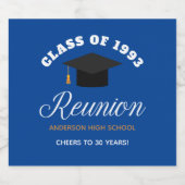 ブルーハイスクール懇親会パーソナライズされたパーティー ビールラベル (シングルラベル)