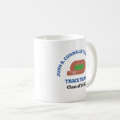 ブルーハイスクール陸上競技チームのカスタマイズ コーヒーマグカップ (正面右)