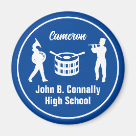 ブルーハイスクール・マーチングバンドパーソナライズされた マグネット