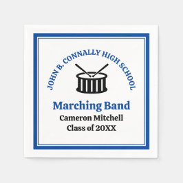 ブルーハイスクール・マーチングバンド卒業式パーティー スタンダードカクテルナプキン