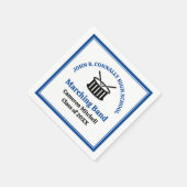 ブルーハイスクール・マーチングバンド卒業式パーティー スタンダードカクテルナプキン (角)