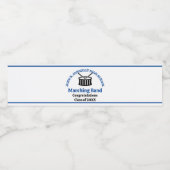 ブルーハイスクール・マーチングバンド卒業式パーティー ペットボトルラベル (シングルラベル)