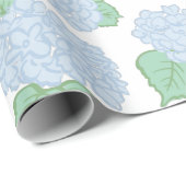 ブルーハイドランゲアラッピング紙 ラッピングペーパー (ロールコーナー)