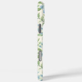 ブルーハイドランジアの水彩モノグラム Case-Mate iPhoneケース (裏面 / 右)