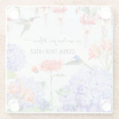 ブルーハイドランジアフローラガーデンウラブユーミミ ガラスコースター (裏面)