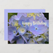 ブルーハイドランジア誕生日聖なる書物、 経典空白のポストカード ポストカード (正面/裏面)