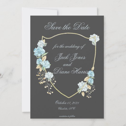 ブルーハイドレアンガ保存日 案内状 (正面)