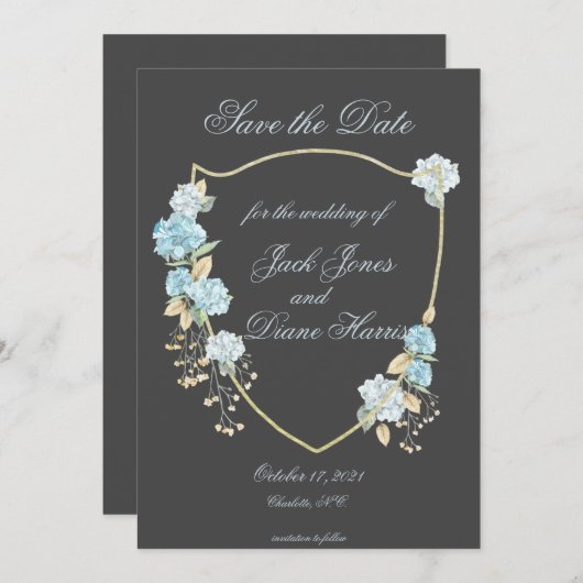 ブルーハイドレアンガ保存日 案内状 (正面/裏面)