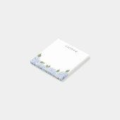 ブルーハイドレンジアの水彩技法のボーダー オーダーメイド ポストイット (アングル)