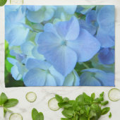 ブルーハイドレンジアの花 キッチンタオル オーダーメイド (折り畳み)