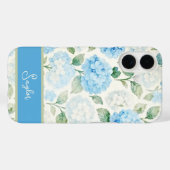 ブルーハイドレンジア ウォーターカラー 名前 Case-Mate iPhoneケース (裏面 (横))