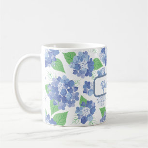 ブルーハイパーソナライズされたジゲア開花 コーヒーマグカップ