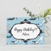 ブルーハイヒール40th誕生日パーティー 招待状 (スタンド正面)