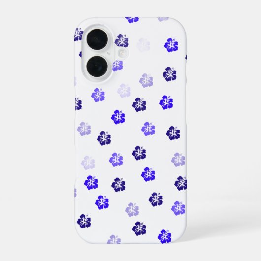 ブルーハイビスカスのiPhoneケース iPhone 16ケース (裏面)