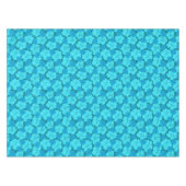 ブルーハイビスカスパターン テーブルクロス (正面(横))