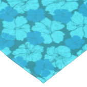 ブルーハイビスカスパターン テーブルクロス (アングル)