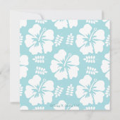 ブルーハイビスカス結婚式招待状 招待状 (裏面)