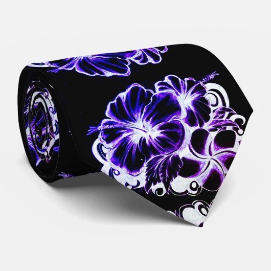 ブルーハイビスカス ネクタイ (ロール)