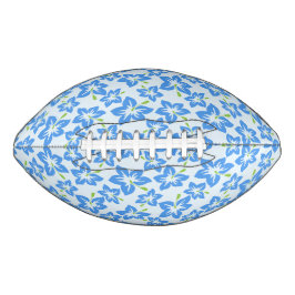 ブルーハイビスカス、ブルーフラワー、花のパターン アメリカンフットボール