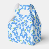ブルーハイビスカス、ブルーフラワー、花のパターン フェイバーボックス (裏面サイド)