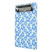 ブルーハイビスカス、ブルーフラワー、花のパターン ミニクリップボード (アングル2)