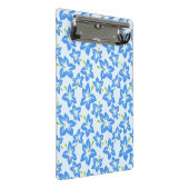 ブルーハイビスカス、ブルーフラワー、花のパターン ミニクリップボード (アングル)