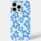ブルーハイビスカス、ブルーフラワー、花のパターン Case-Mate iPhoneケース (裏面)