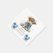 ブルーハイランドカウバースデーパーティー スタンダードカクテルナプキン (角)